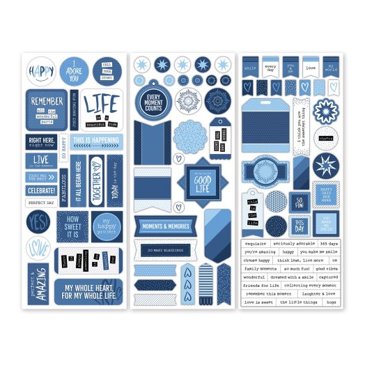 Blue Stickers For Scrapbooking: Totally Tonal Baby Blue - Creative Memories