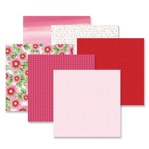 12 sheets/pack material paper popular Barbie pink simple handbook  background paper handmade photo album scrapbook pattern card paper