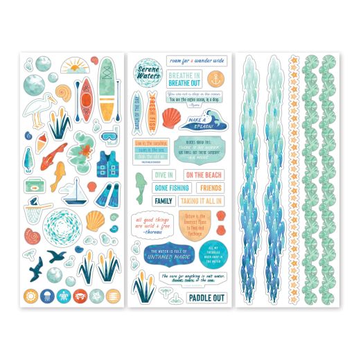 Water Themed Scrapbook Pages: Serene Waters - Creative Memories