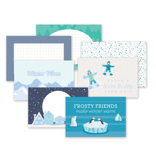Winter Scrapbook Pages: Snowbound Fast2Fab Refill Pages - Creative Memories
