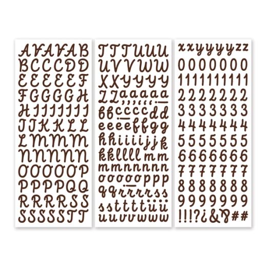 White Mini Alphabet Letter Stickers (1046 pcs) –