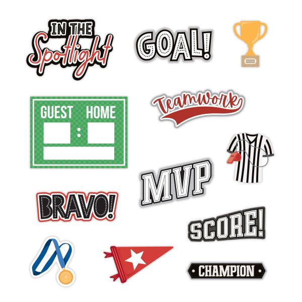 Athletic Accomplishments Embellishments: Make Your Mark - Creative Memories