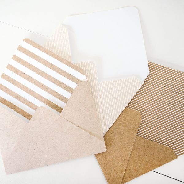 Kraft Stripes 4x6 Envelope Paper Pack - Creative Memories