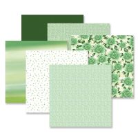 Mix And Match Green Scrapbook Paper: Vivid Melodies Jade - Creative Memories