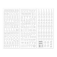 Brown Serif ABC/123 Stickers - Creative Memories